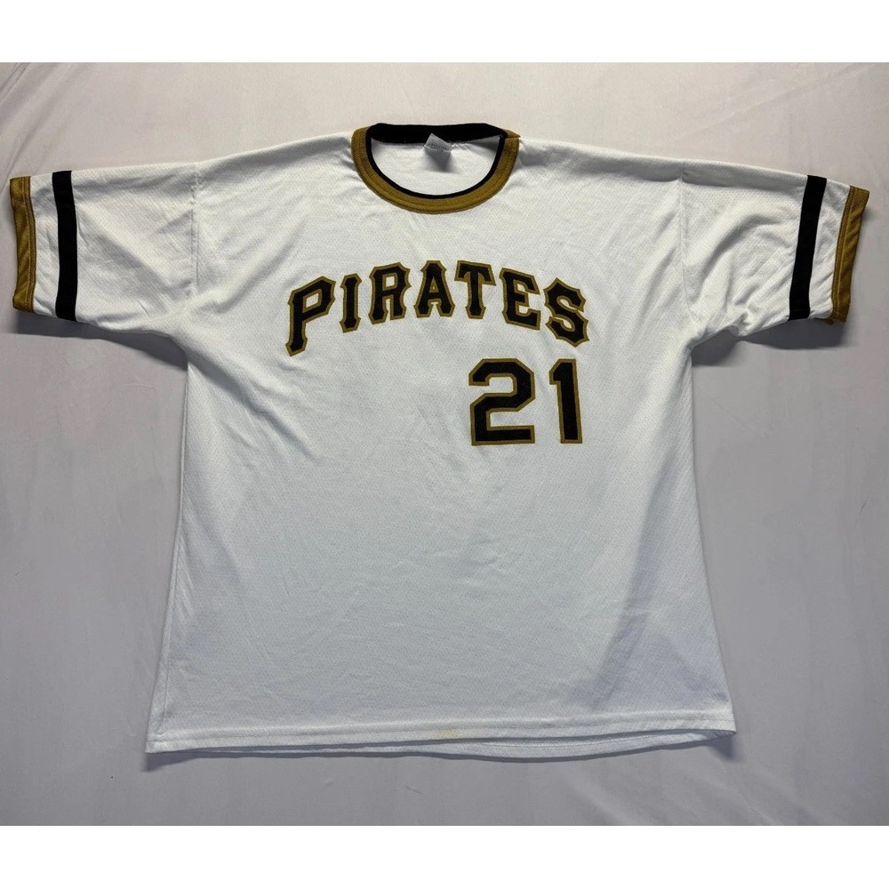 Pittsburgh Pirates Jersey‎ Mens XL White Roberto Clemente #21 Park Antony MLB